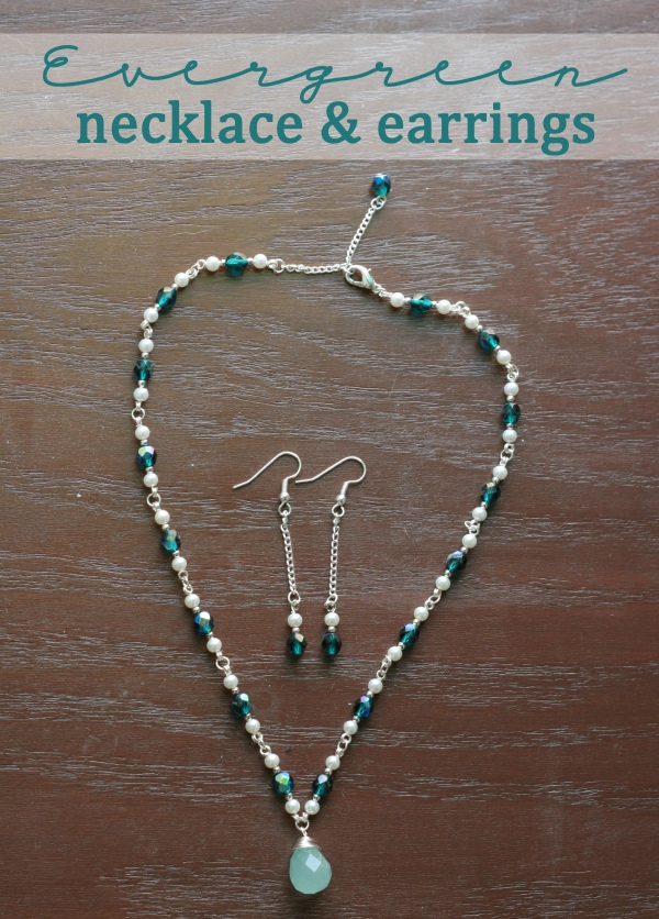Evergreen Necklace and Earrings